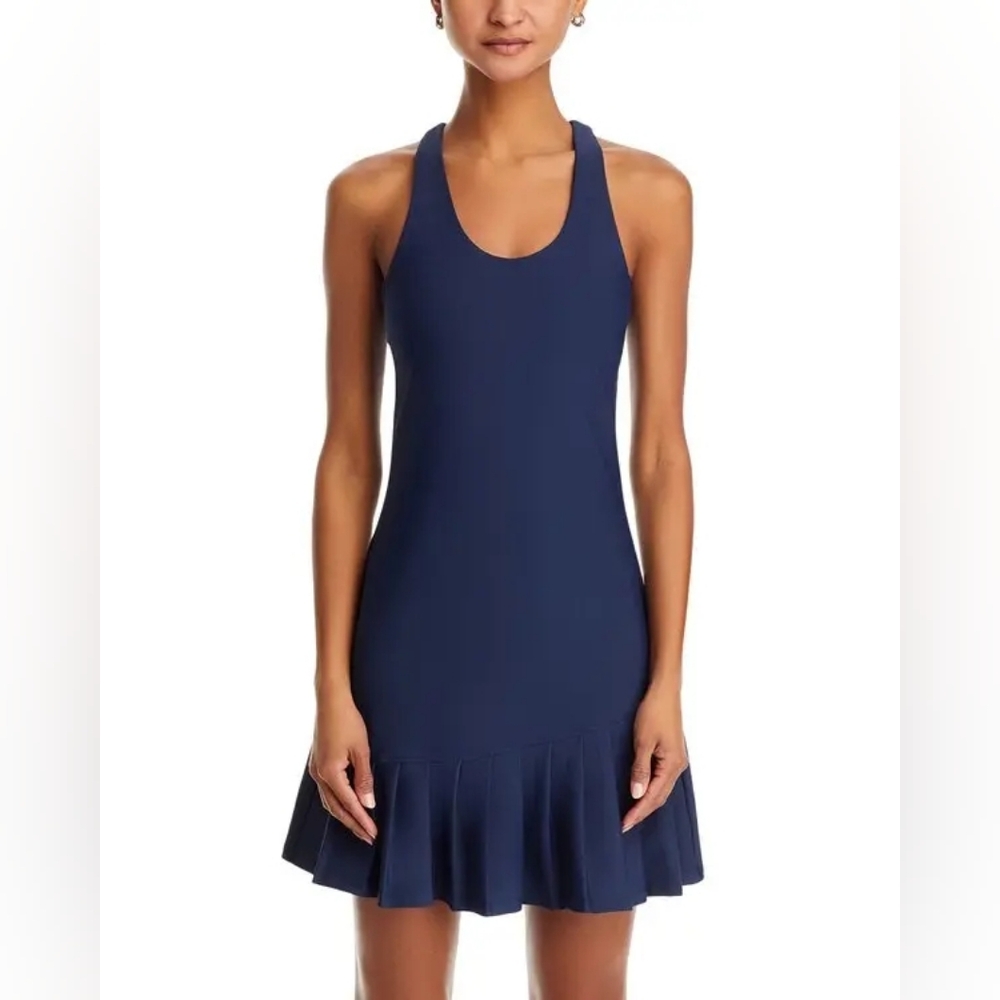 AQUA Myth Pleated Hem Active Dress Women’s Athletic Tennis Dress - Picture 4 of 6